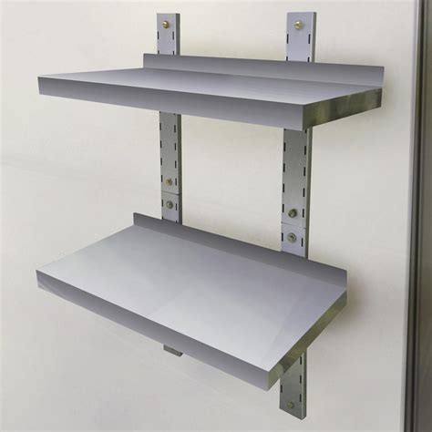 wall mounted stainless steel shelving